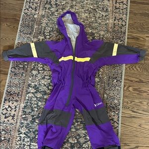 Purple and Gray Oaki Rain Suit